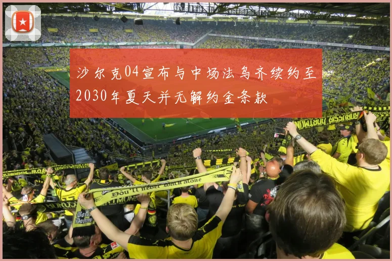 沙尔克04宣布与中场法乌齐续约至2030年夏天并无解约金条款